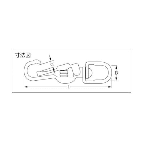 B1122 鉄ucバネスナップ 82mm