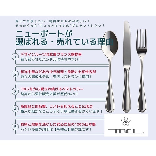 ニューポート ティースプーン 1本 18