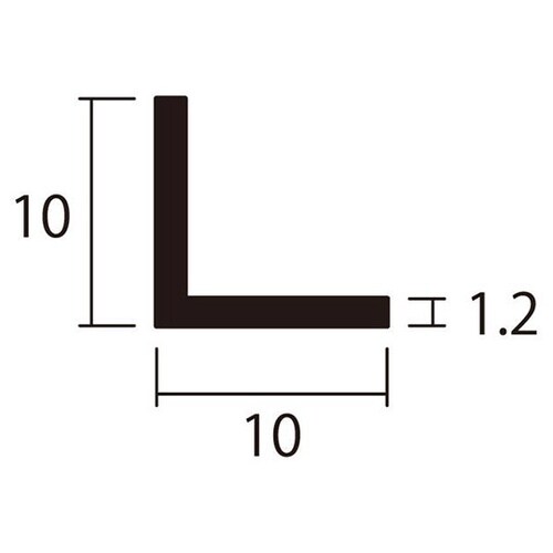 アングル2m1.2×10×10ステン2本