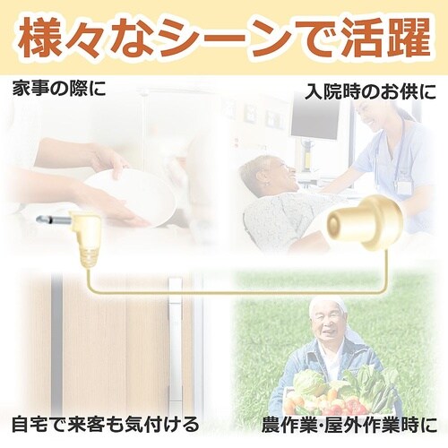 RE−11L(IV)ラジオイヤホン白1M