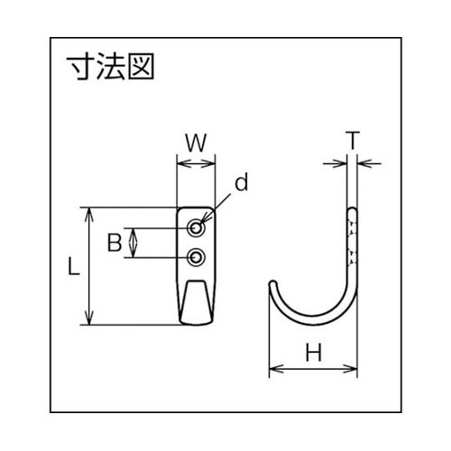 吊金具(ビス止めタイプ) ステンレス コ