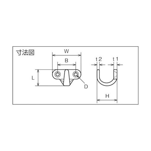 吊金具(ビス止めタイプ) ステンレス コ