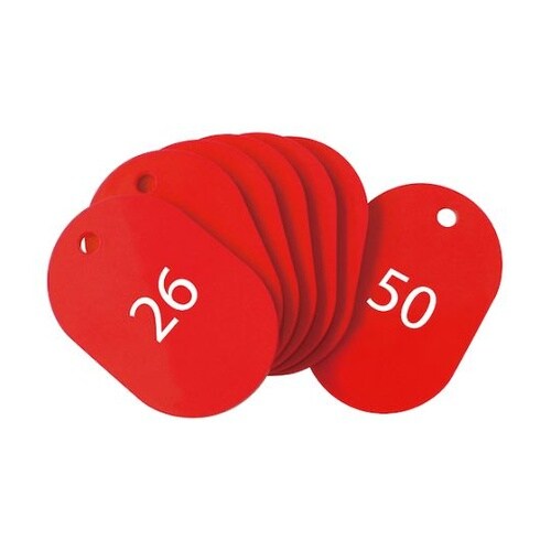 番号札 大 番号入り26ー50 赤 (2