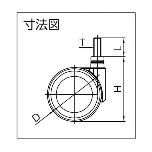 FROGT65W デザイン双輪キャスター
