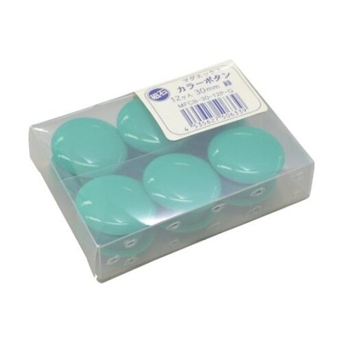カラーボタン 30パイ 緑 12個入り