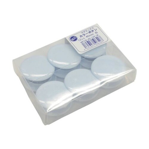 カラーボタン 40パイ 白 12個入り