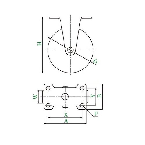 SUS−ER−100N 固定車100mm