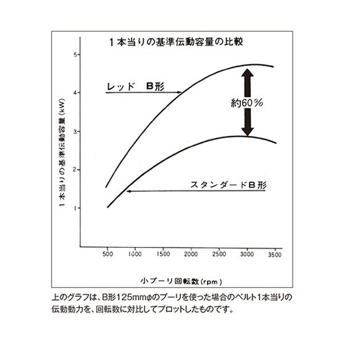 RM54 Vベルト(レッド)