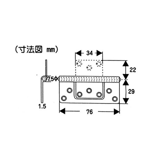 VF−042ステンフラッシュ丁番GB76