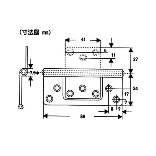 VF−043ステンフラッシュ丁番GB89