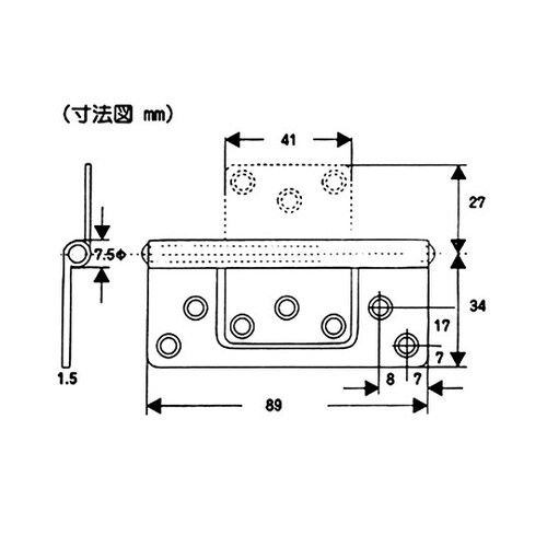 VF−039 ステンフラッシュ丁番89