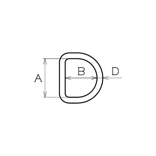 15−731 D型リング 6×50mm