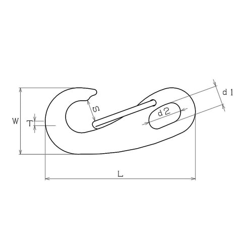15−504ステンセフティフック50mm