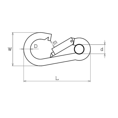 15−503 ステンセフティスナップ 8