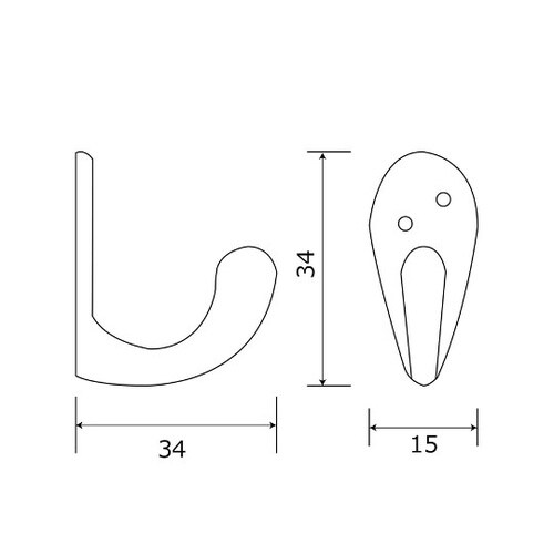 SH−223 ニッケルコート掛 2個