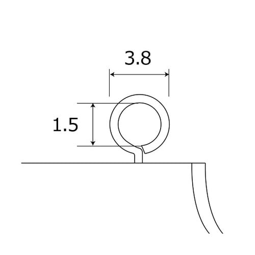 AC016 ベビーヒートンK 金