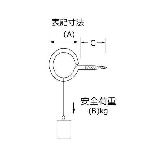 SH−150 鉄ニッケルヒートン #10