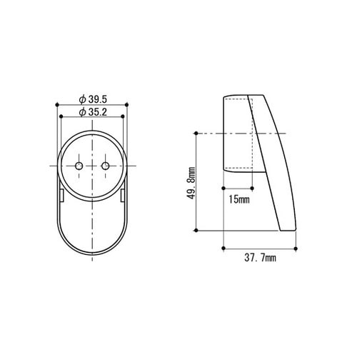 ぬくもり手すりNES L型キャップ ブロ