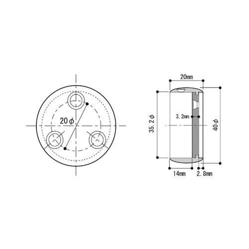 ぬくもり手すりNES 直ジョイント ブロ