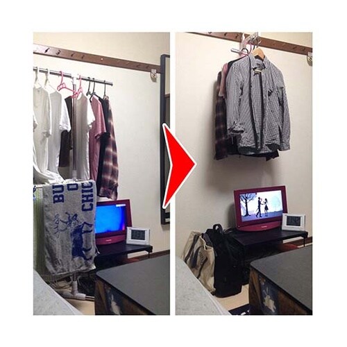 どこでもフック ひっかける5連穴タイプ