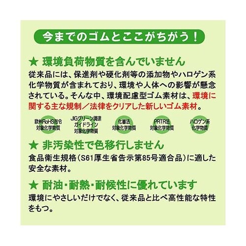 環境配慮型ゴムシート 丸 黒 厚み1mm
