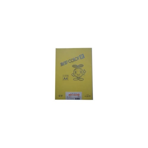 色画用紙R A4 50枚 きいろ