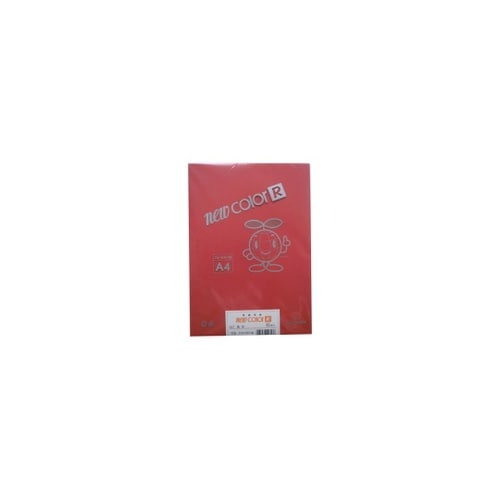 色画用紙R A4 50枚 あか