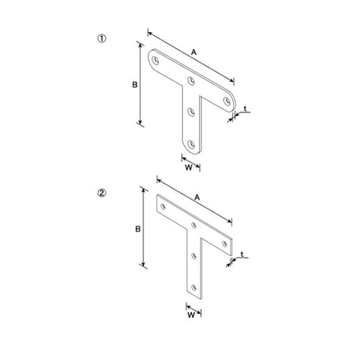 00063018ステンレス T字 120