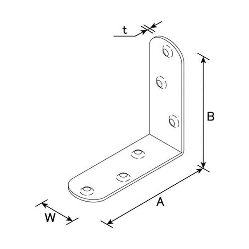 補強金物 ステンレス 金折(内皿)50