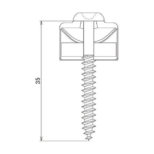 10176071 波板Wロック ブロンズ