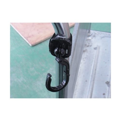 クルりんフック 黒色 固定タイプ 15ー