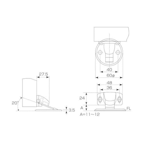 P470007 マグフラ戸当面付型 銀