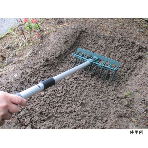 アルミ伸縮ハンディーレーキ 8本爪