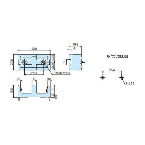 CR123AR リチウム電池ケース