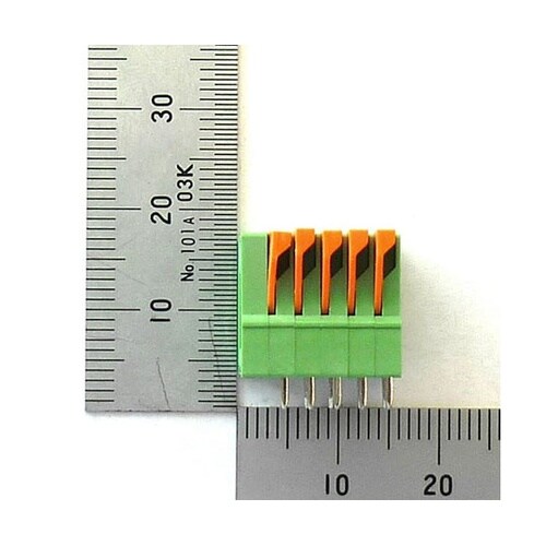 ターミナルブロック 5極 2.54mm