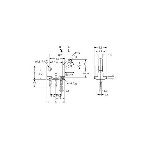 D3C−2220 極超小形検出スイッチ