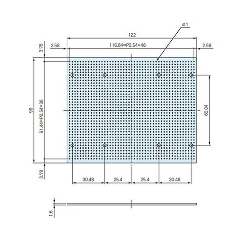 TNF12299鉛フリーユニバーサル基板