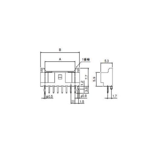 B02B−PASK−1*10圧着コネクタ