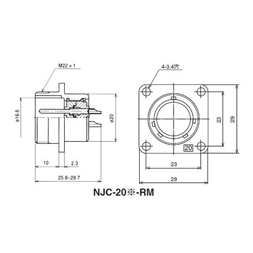 NJC2010RM NJCレセプタクル