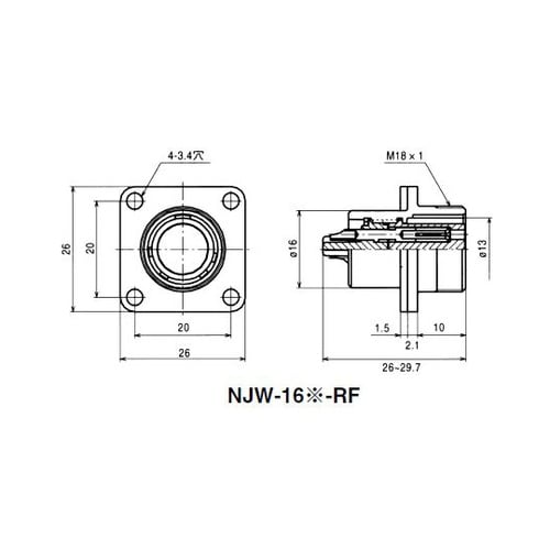 NJW163RF NJWレセプタクル