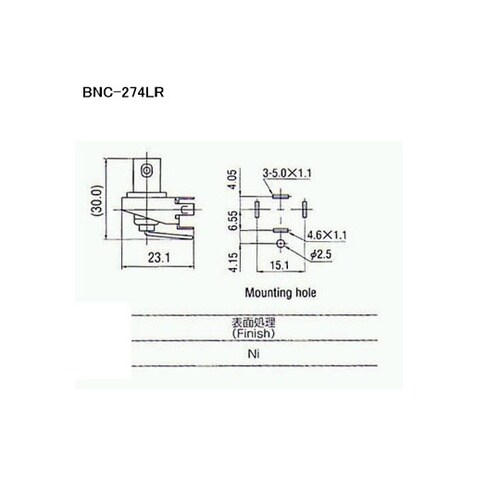 BNC−274LR コネクター