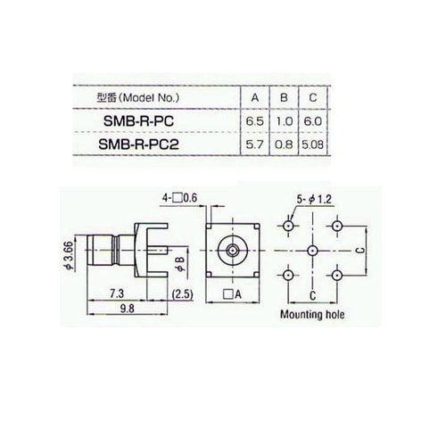 SMB−R−PC SMBコネクター