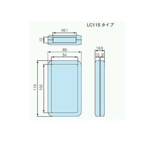 LC115−F3−W プラスチックケース