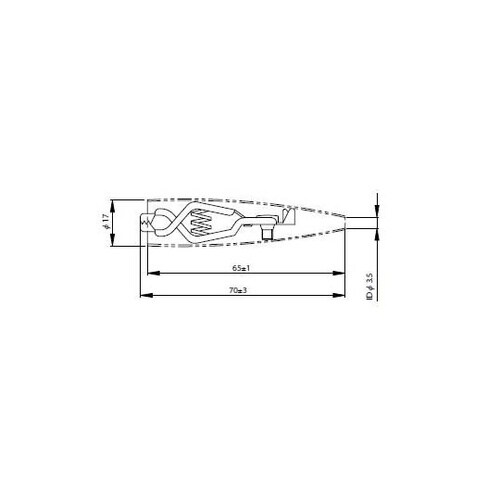 バッテリークリップ 黒 鉄 定格10A