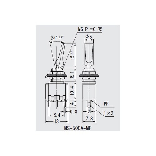 MS500KMF−Uスイッチトグルタイプ