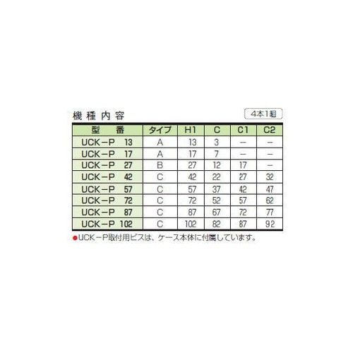 UCKP42 UCK−P型取付金具