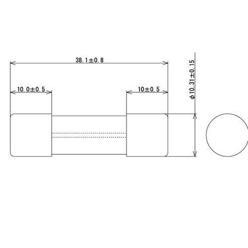 F−7165−125V−1A ヒューズ