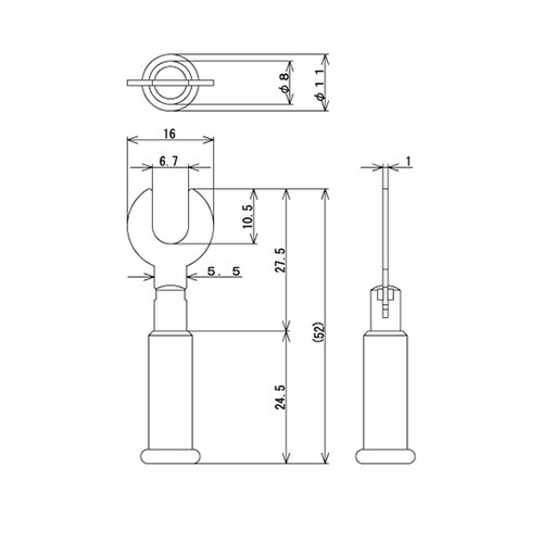 TJ−1097−G 矢型プラグ 緑