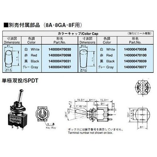 8A1012−Z トグルスイッチ