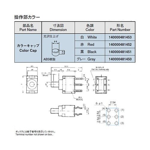 極超小形押しボタンスイッチ FP2F−2